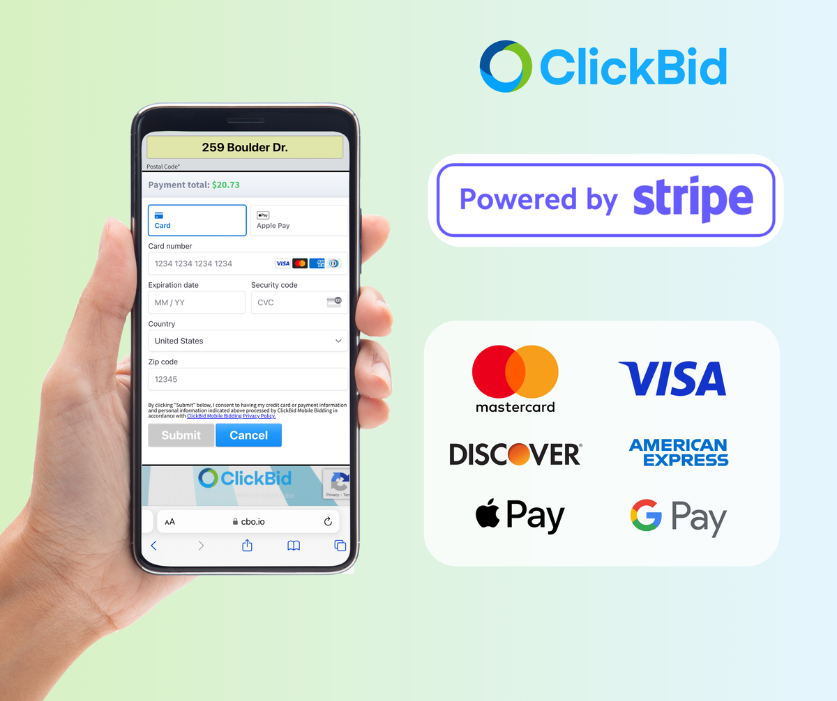 stripe payment with clickbid